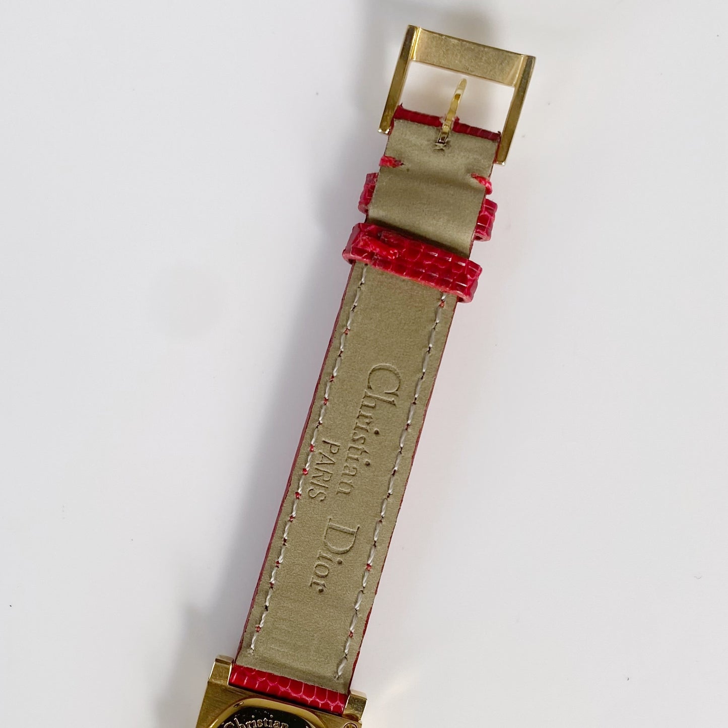 Dior 1990s La Parisienne Interchangeable Belt Watch with 2 belt straps