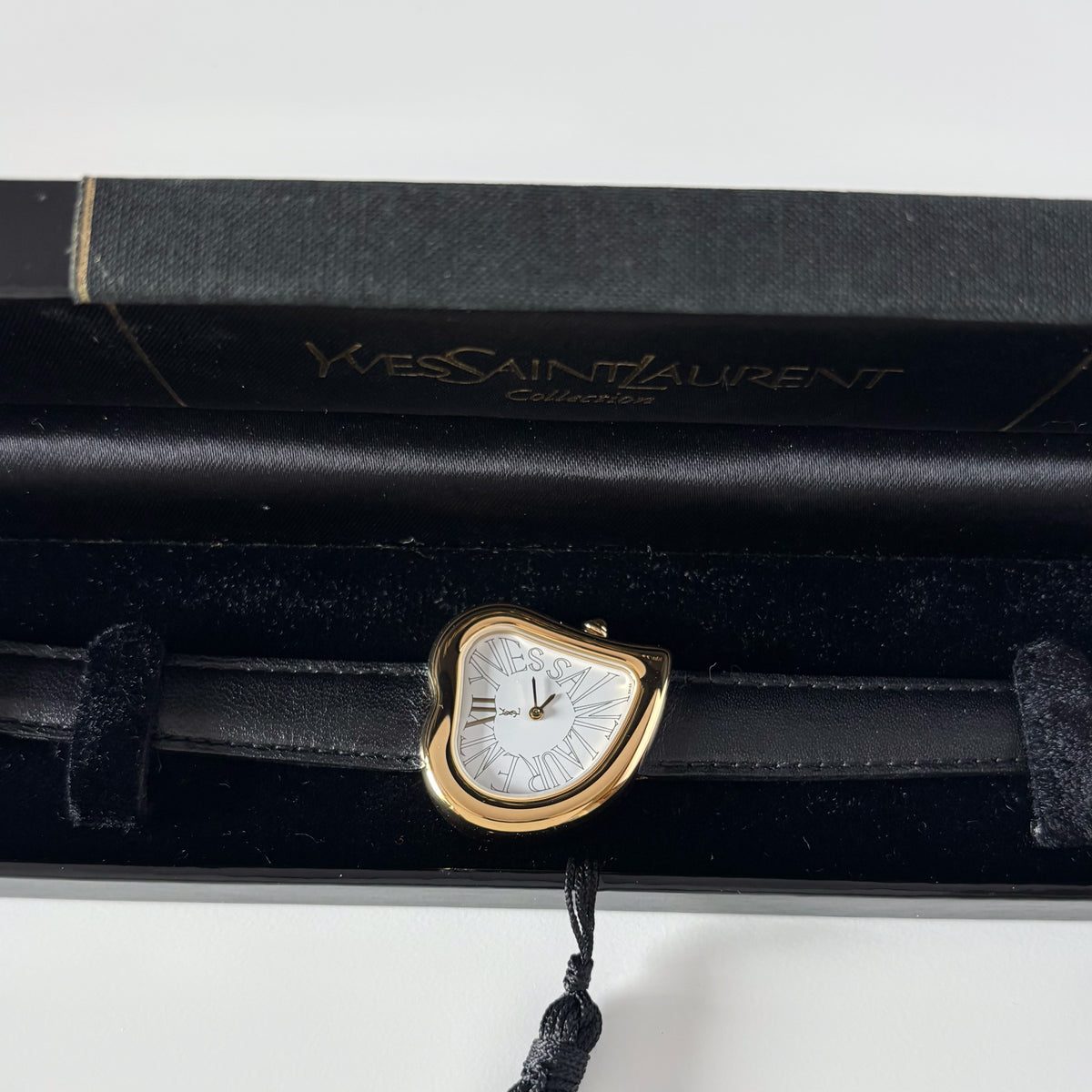 Yves Saint Laurent 1990s Heart Shaped Dial Gold Plated Watch