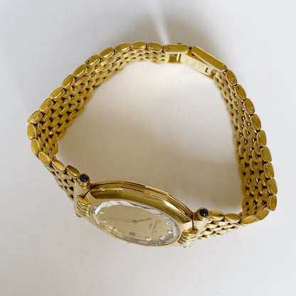 Dior 1990s Octagon Gold Plated Watch