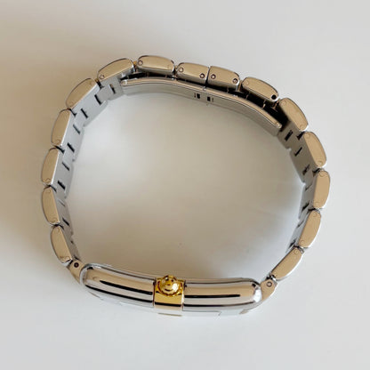 Yves Saint Laurent 1990s Two Tone Tank Watch (Large)