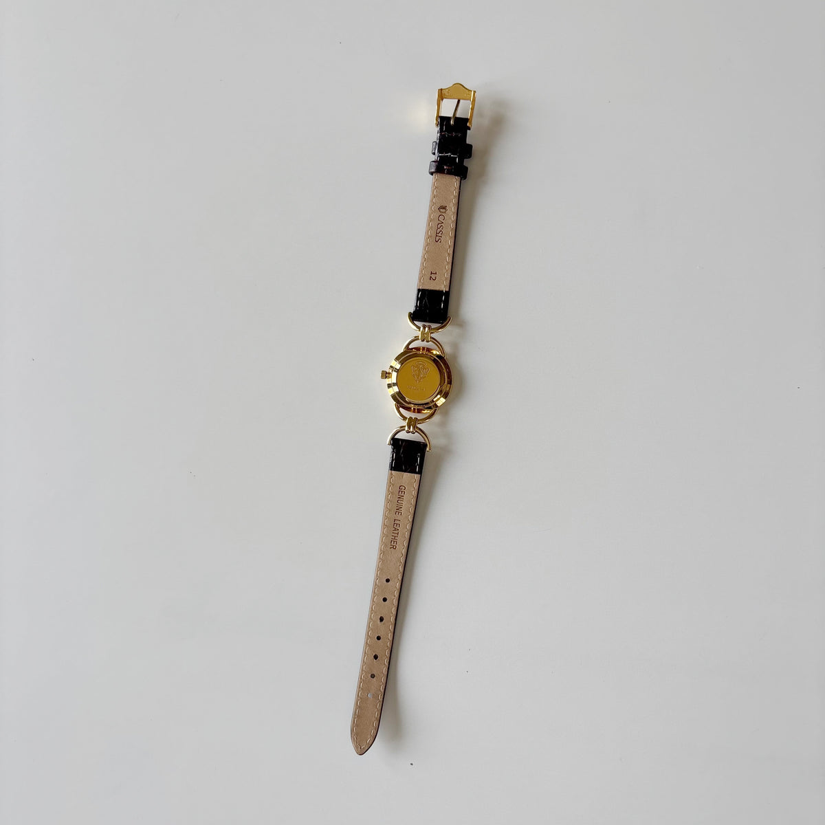 Gucci 1990s Gold Dial Horsebit Gold Plated Watch