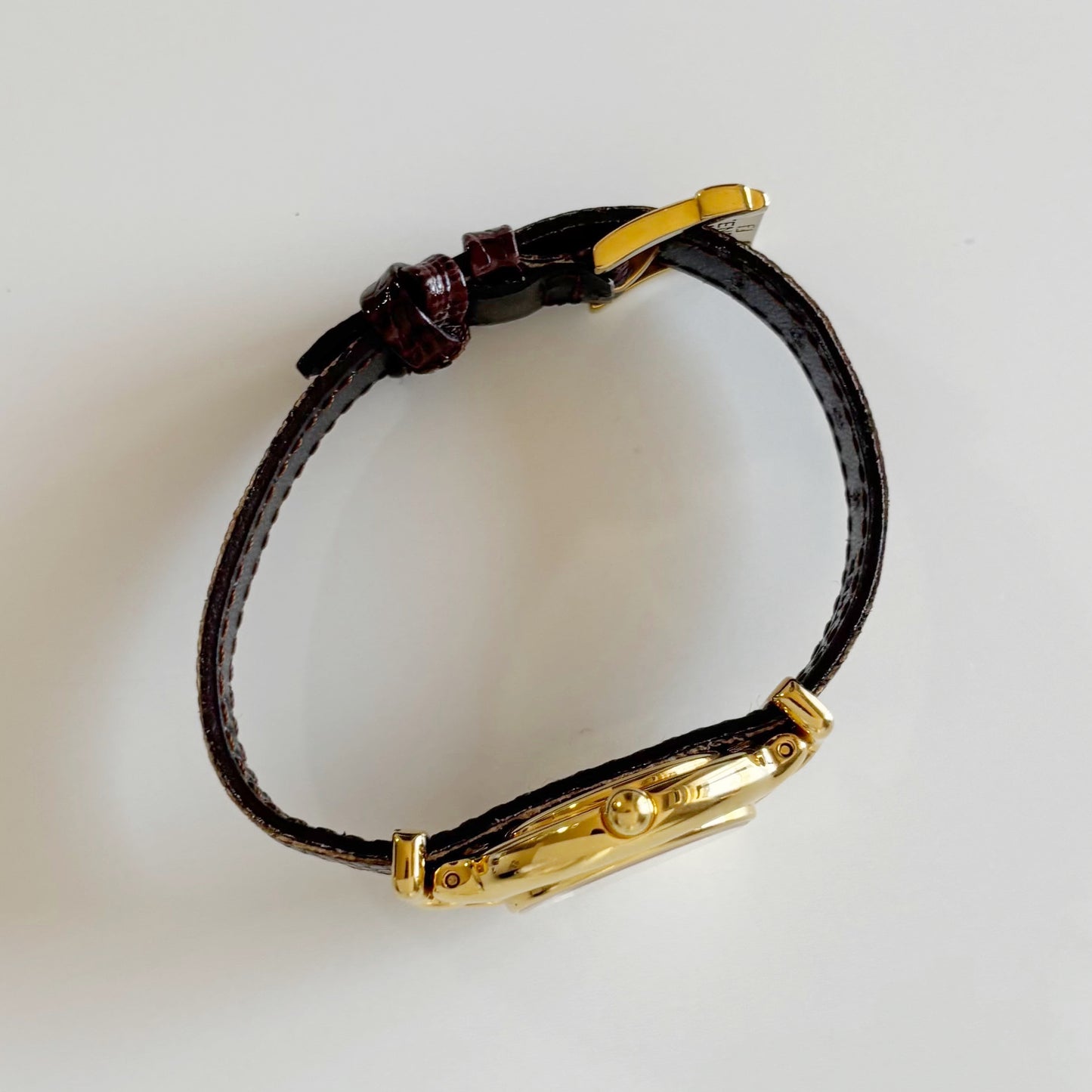 Fendi 1990s Interchangeable Belt Gold Plated Watch with 5 straps, case