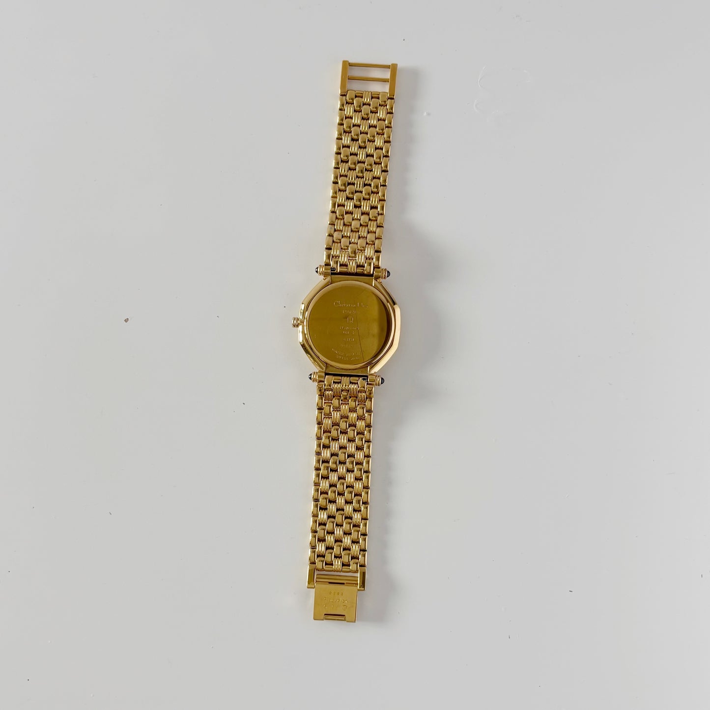 Dior 1990s Octagon Gold Plated Watch (Large)