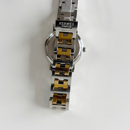 Hermes 1990s Clipper Two Tone Watch
