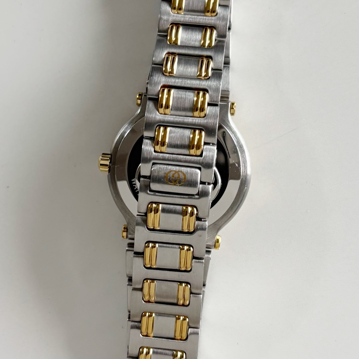 Gucci 1990s Date Round Dial Two Tone Watch