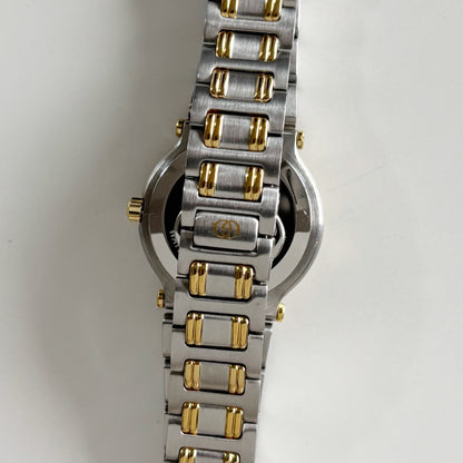 Gucci 1990s Date Round Dial Two Tone Watch