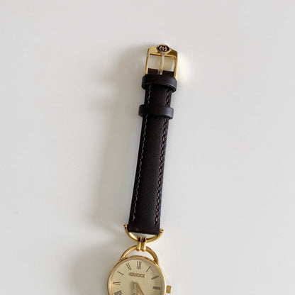 Gucci 1990s Gold Plated Horsebit Watch
