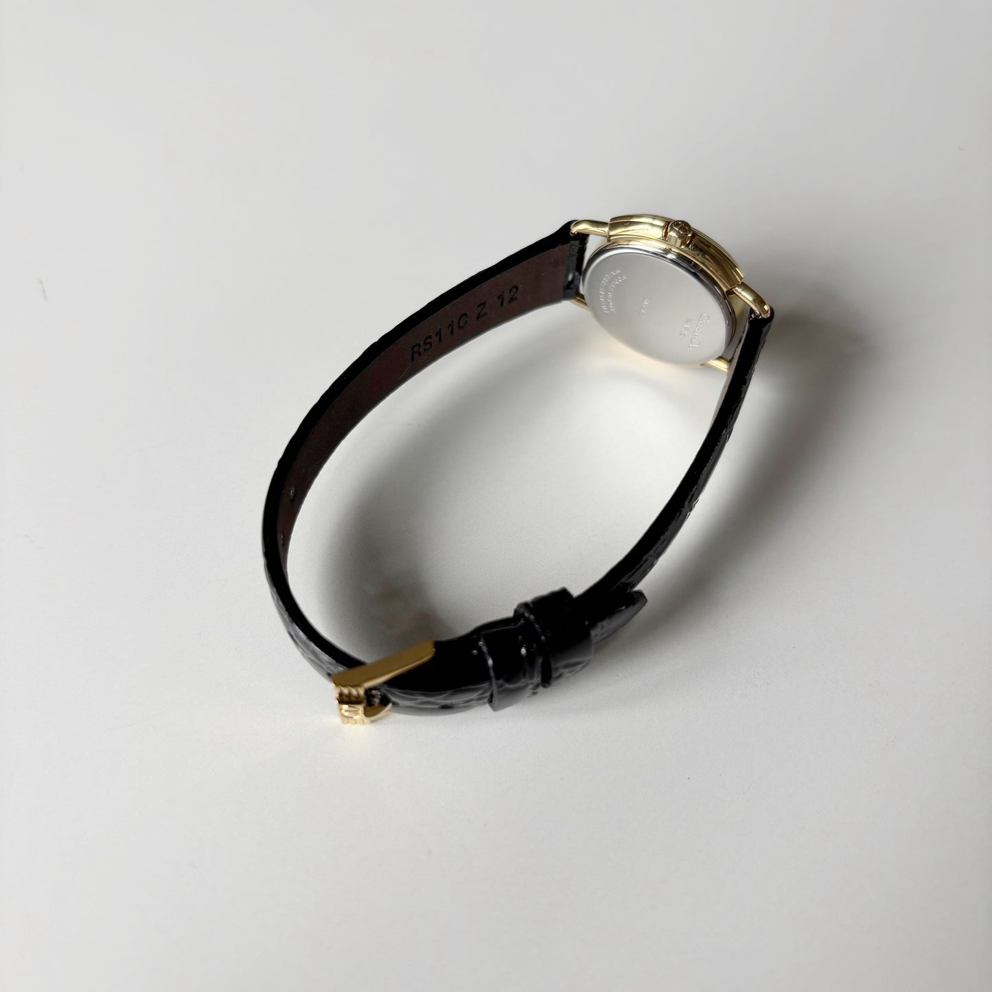 Dior 1990s Round Dial Gold Plated Watch