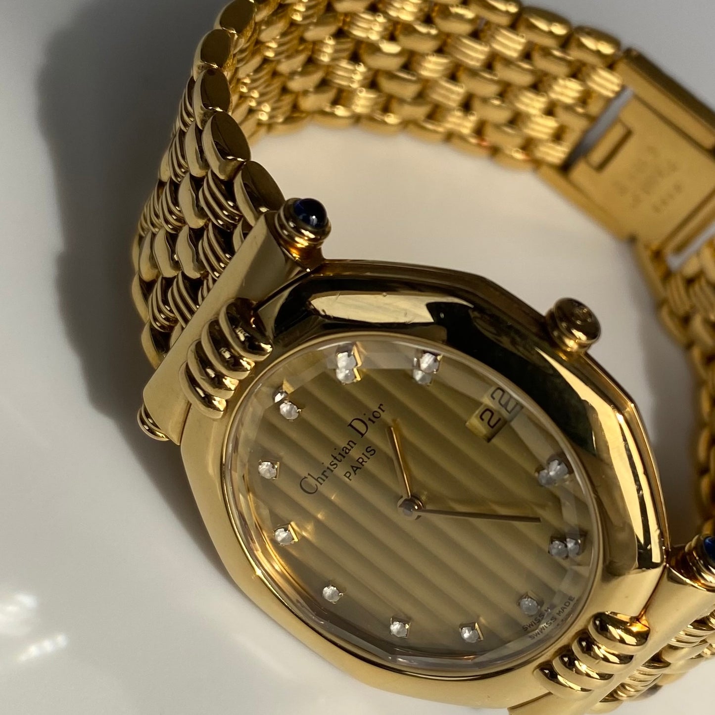 Dior 1990s Gold Plated Watch