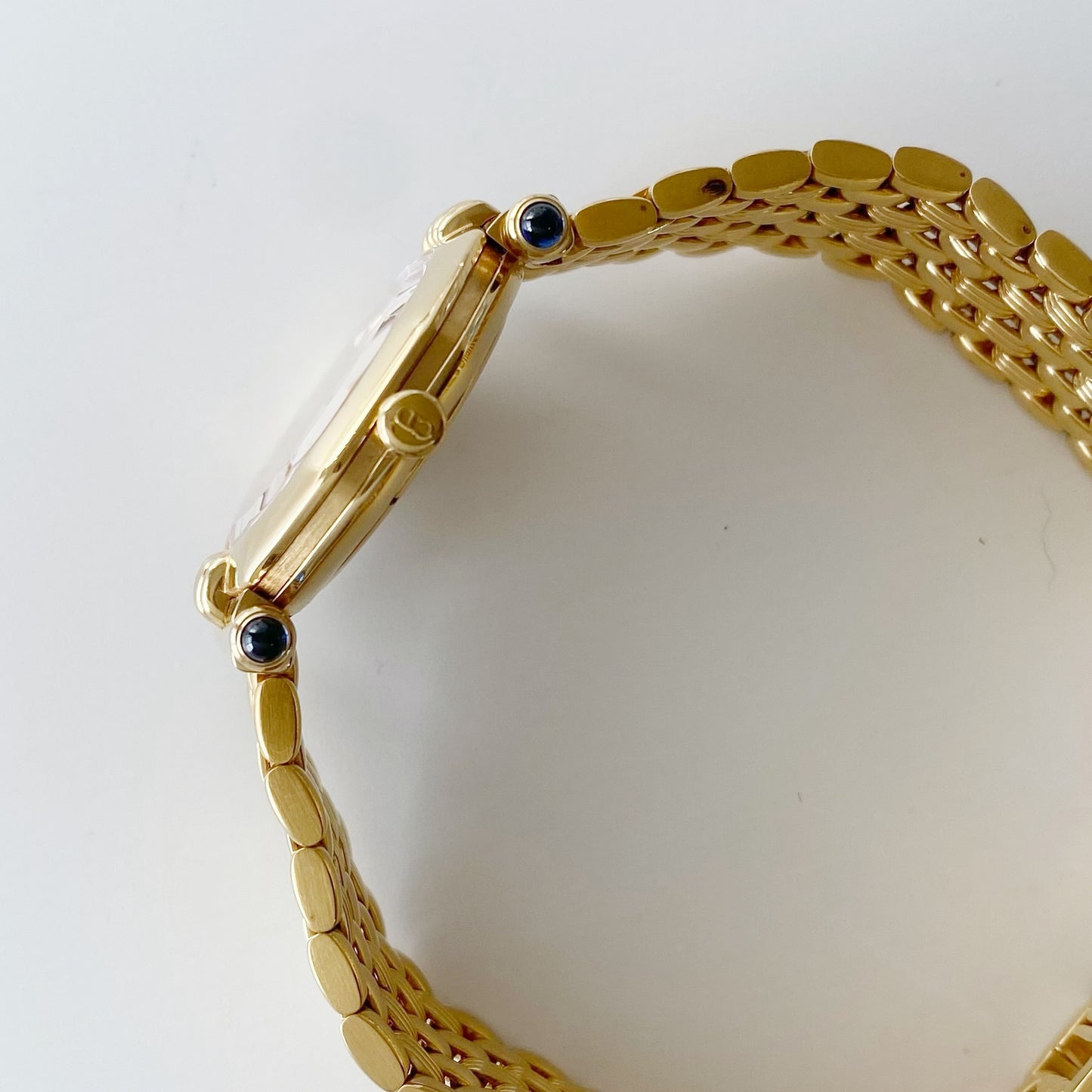 Dior 1990s Octagon Dior Logo Gold Plated Watch