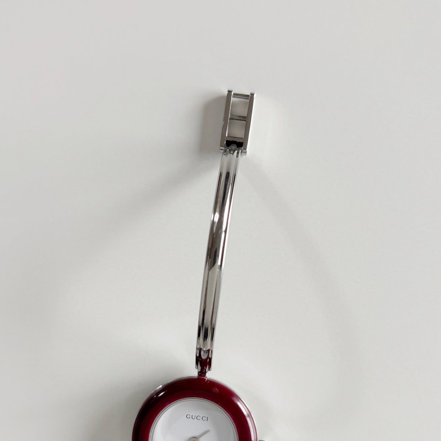 Gucci 1990s Interchangeable Bezel Stainless steel Bangle Watch with 12 bezels, case