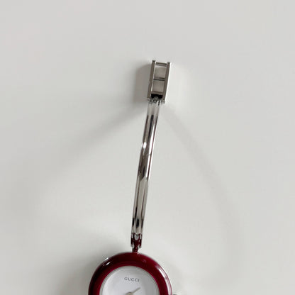 Gucci 1990s Interchangeable Bezel Stainless steel Bangle Watch with 12 bezels, case