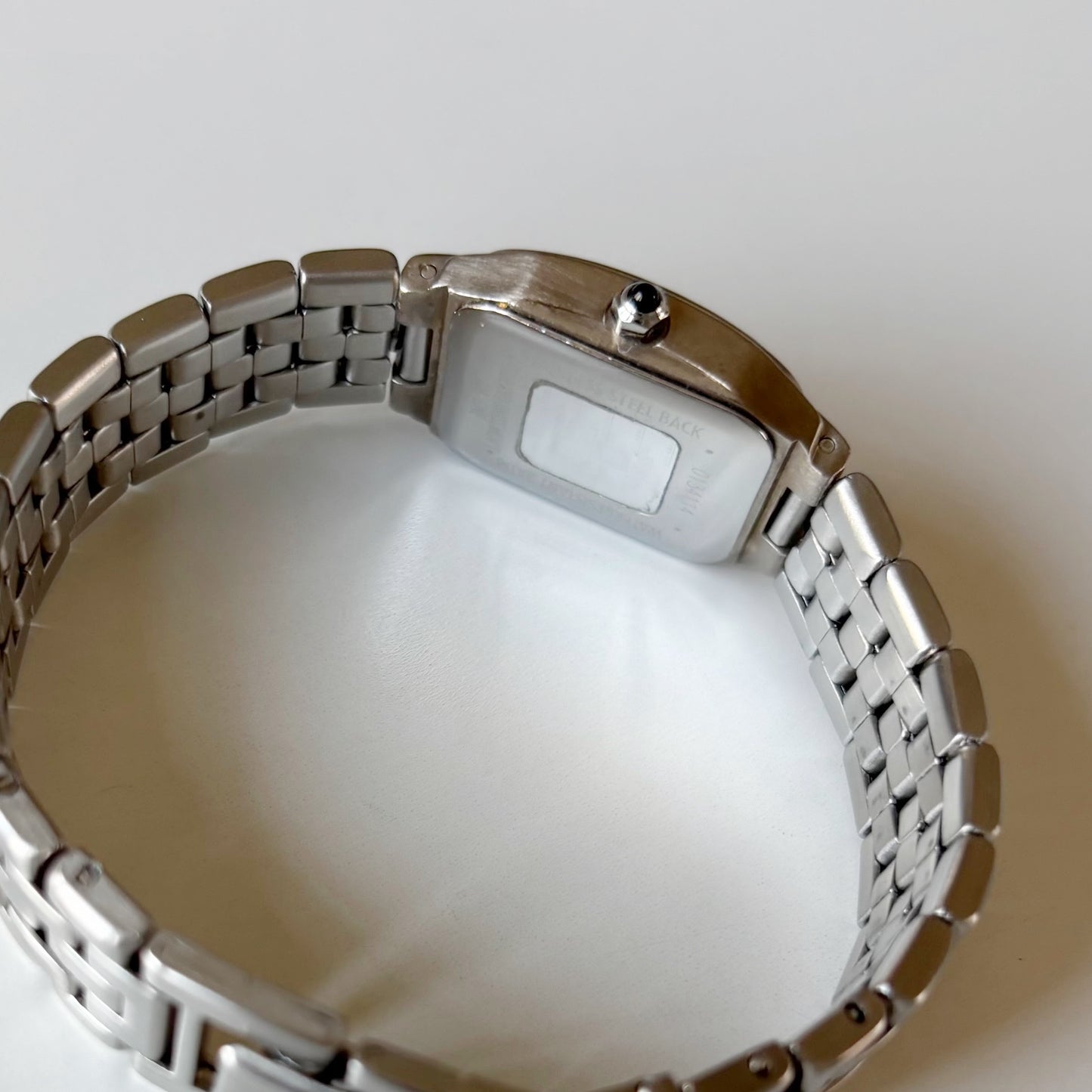 Givenchy 1990s Black Dial Silver Watch
