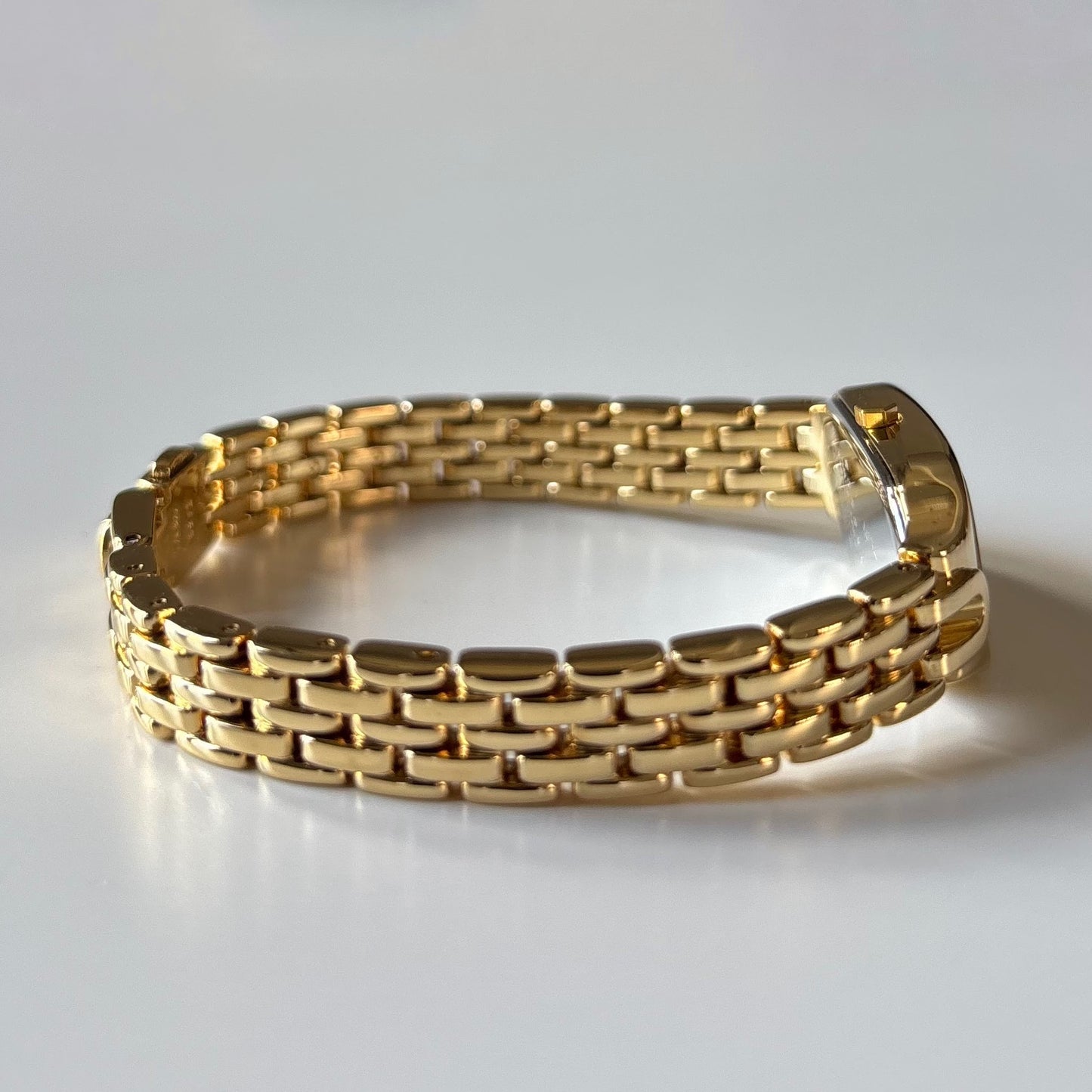 Yves Saint Laurent 1990s Oval Dial Gold Plated Watch