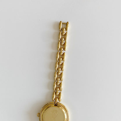 Gucci 1990s Interchangeable Bezel Gold Plated Watch with 6 bezels, case (165mm)