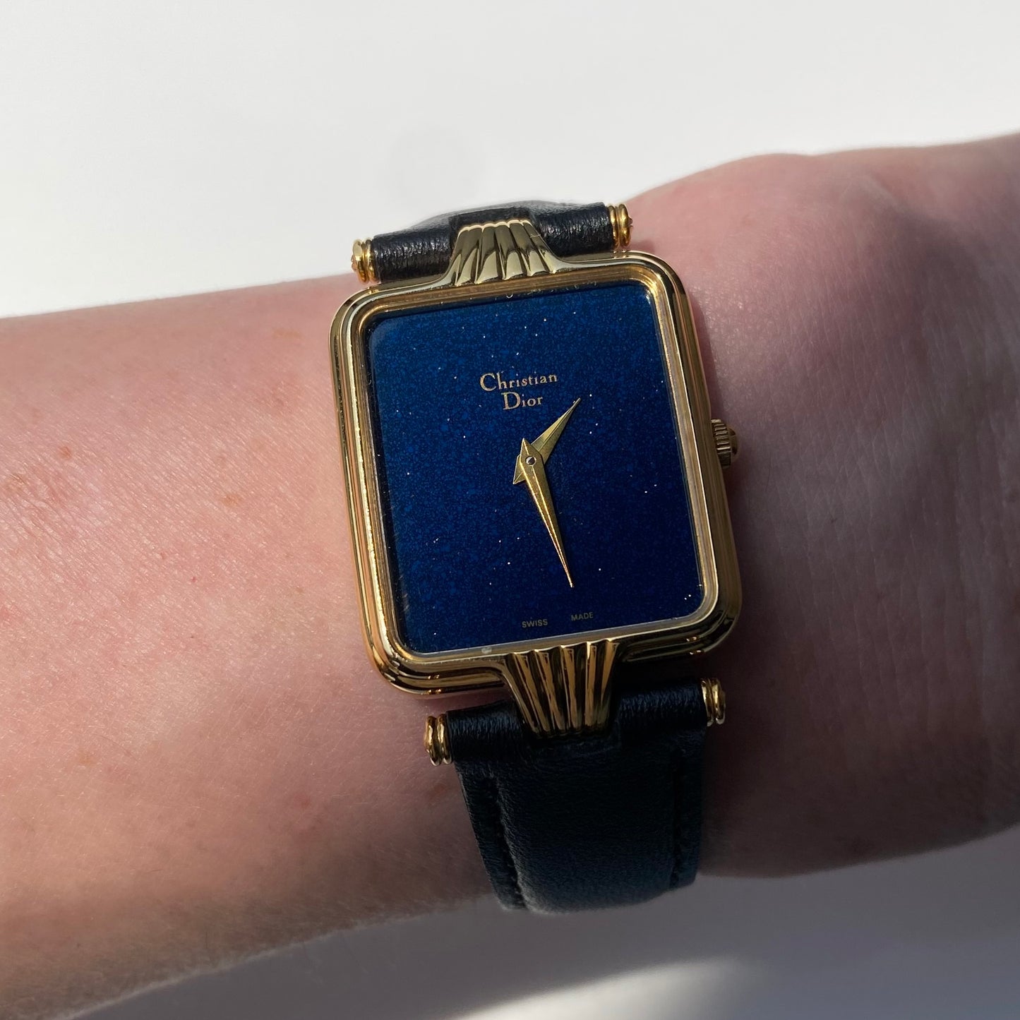 Dior 1990s Tank Gold Plated Watch (Large)