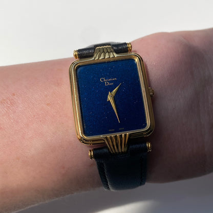 Dior 1990s Tank Gold Plated Watch (Large)