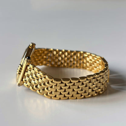 Dior 1990s CD Logo Octagon Gold Plated Watch
