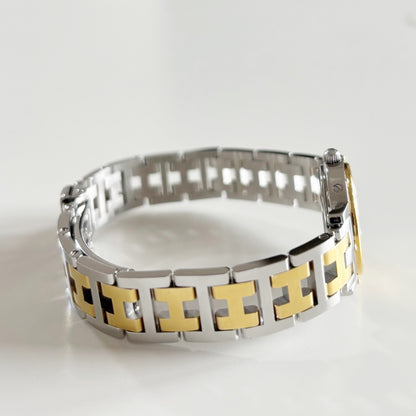 Hermes 1990s Clipper Two Tone Watch