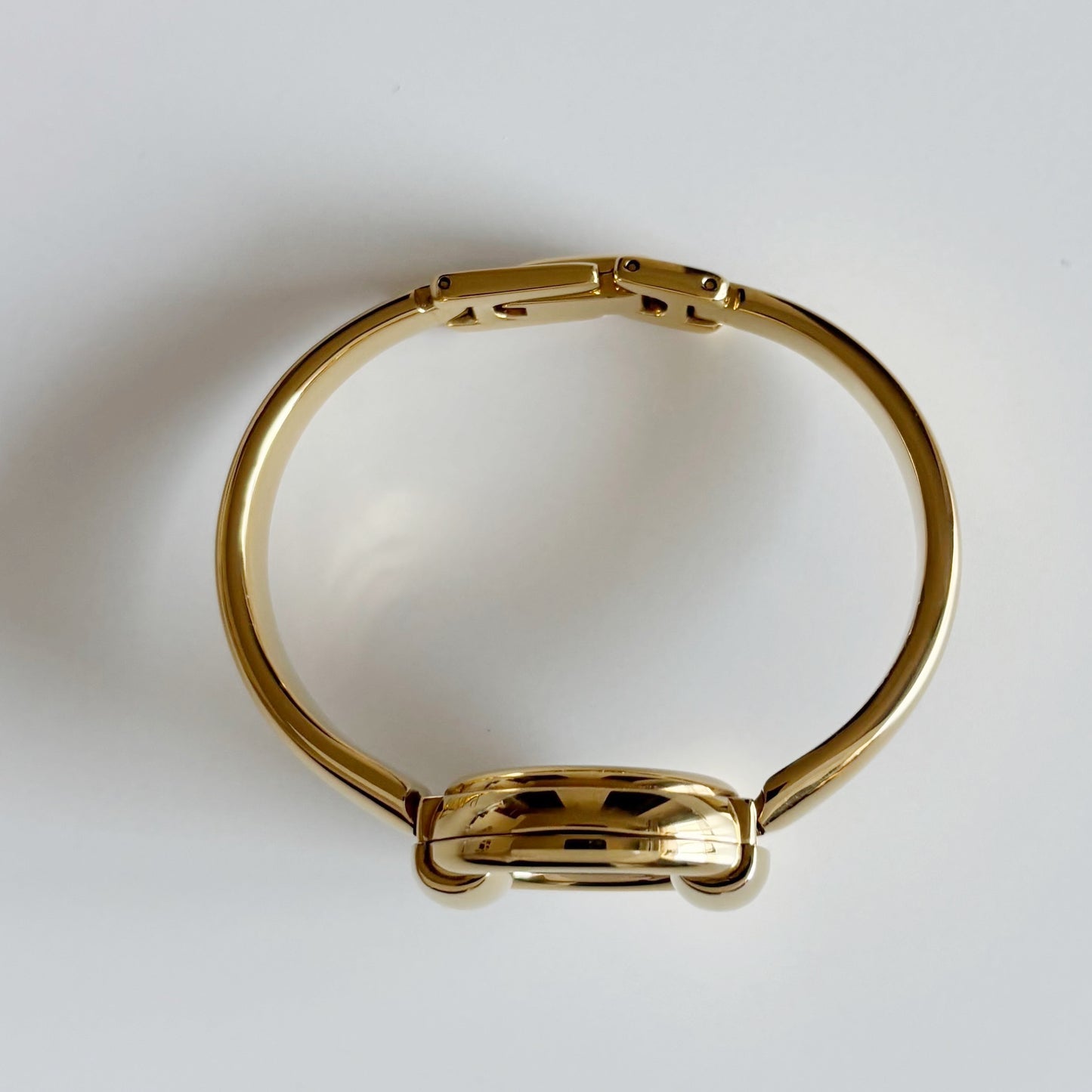 Gucci 1990s Gold Plated Bangle Watch (Small)