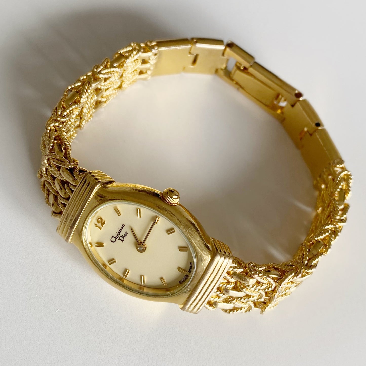 Dior 1990s Gold Plated Watch