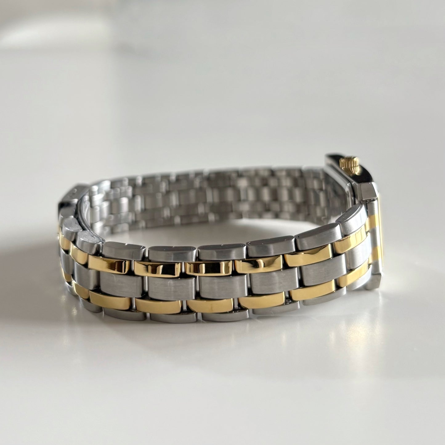 Givenchy 1990s Tank Two Tone Watch