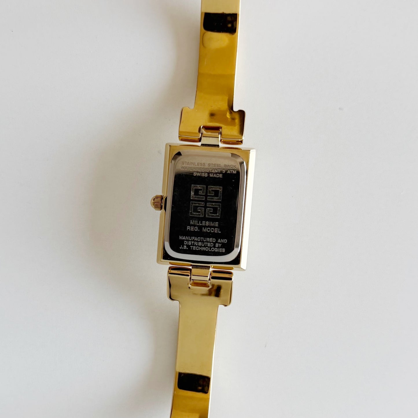 Givenchy 1990s Gold Plated Bangle Watch