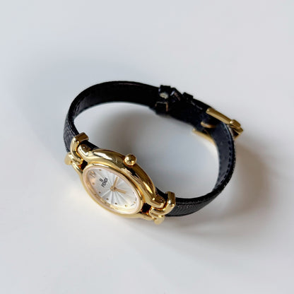 Fendi 1990s Interchangeable Strap Gold Plated Watch with 5 straps, case