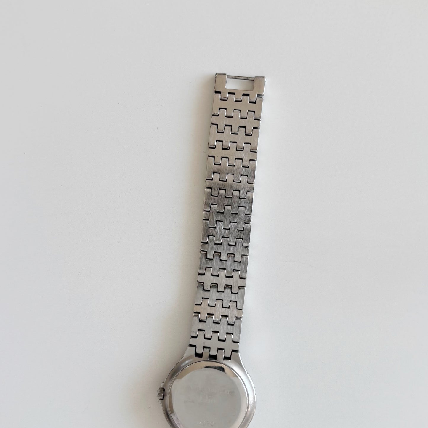 Dior 1990s Date Round Dial Silver Watch
