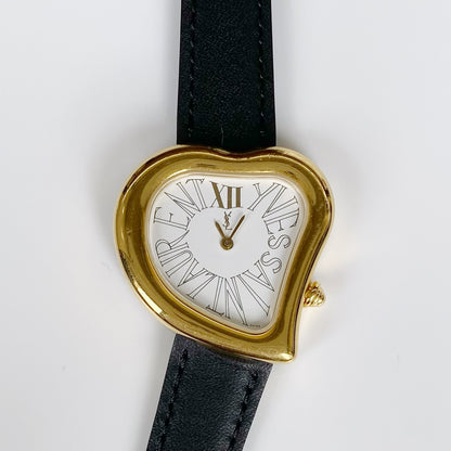 Yves Saint Laurent 1990s Heart Shaped Watch