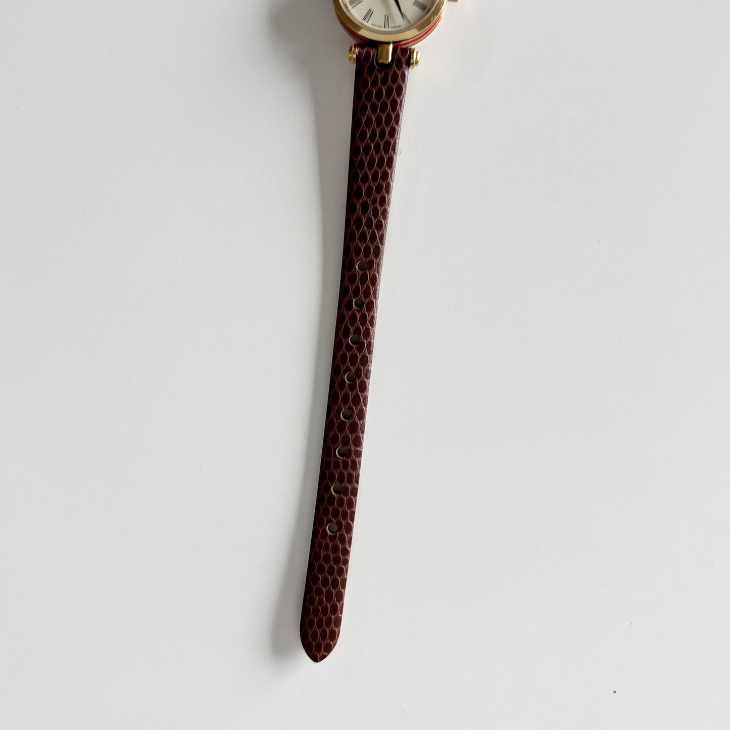 Gucci 1990s Sherry Round Dial Gold Plated Watch