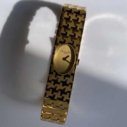 Dior Early 2000s Miss Dior Gold Plated Watch