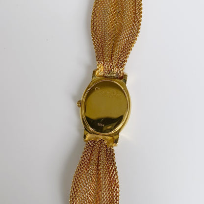 Dior 1990s Oval Dial Gold Plated Watch