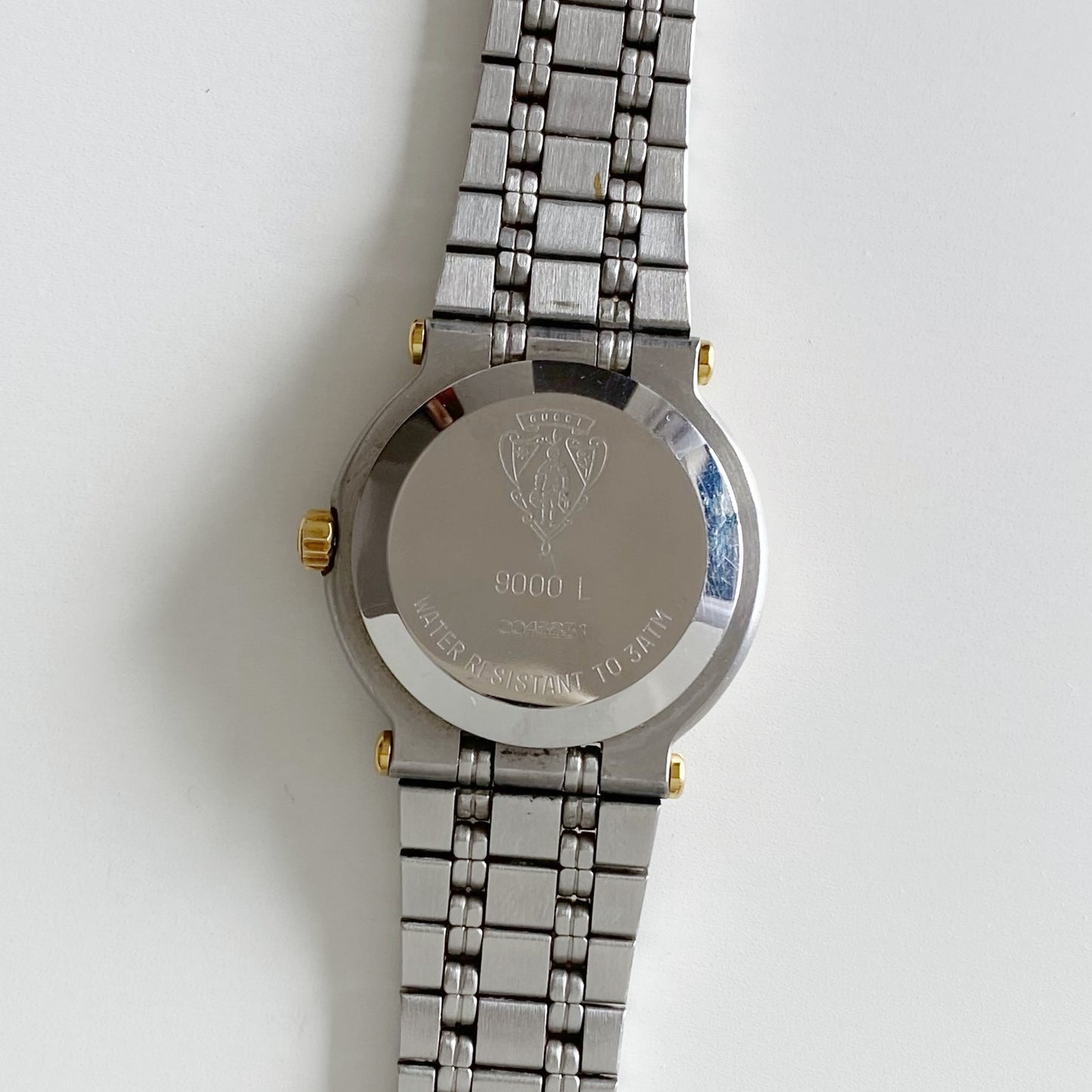 Gucci 1990s Gold Plated Two Tone Watch