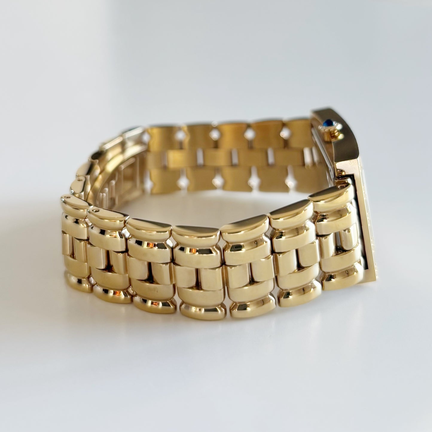 Givenchy 1990s Tank Gold Plated Watch (Large)