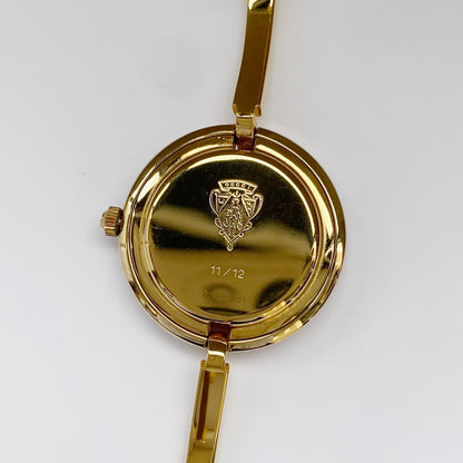 Gucci 1990s Interchangeable Bezel Gold Plated Watch with 12 bezels, case