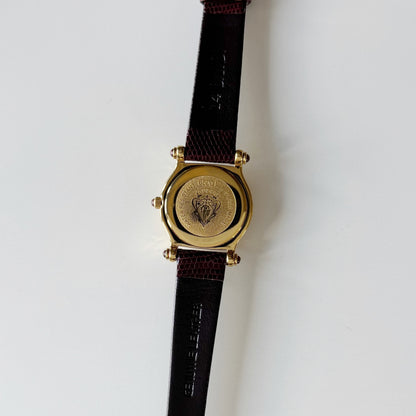 Gucci 1990s Gold Round Dial Watch