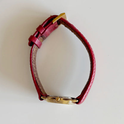Dior 1990s CD Logo Round Dial Gold Plated Watch