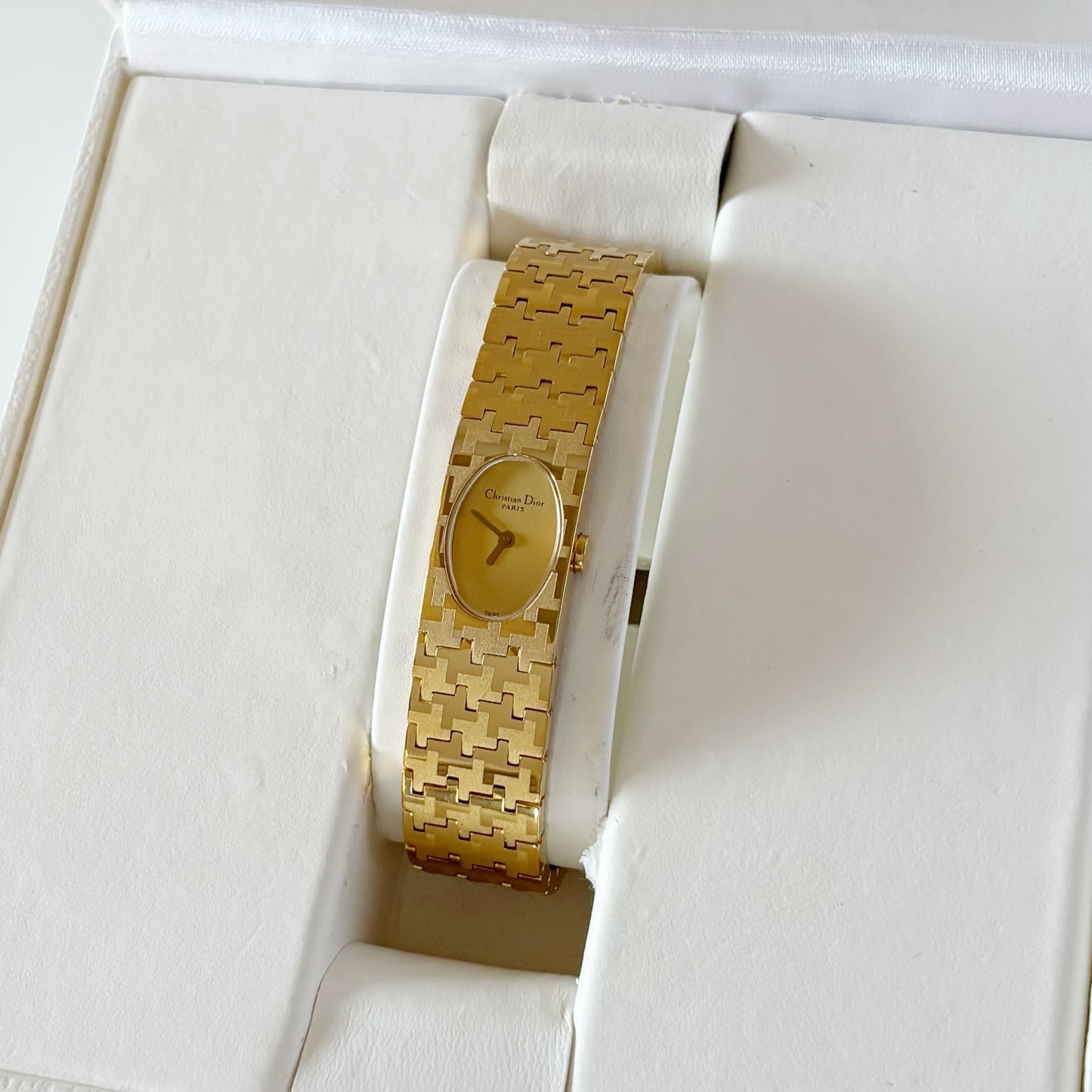 Dior Early 2000s Misss Dior Oval Dial Gold Plated Watch