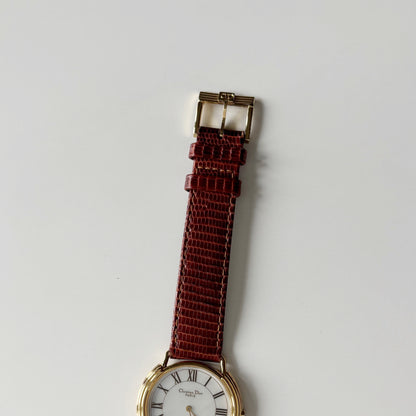 Dior 1990s Seashell Round Dial Gold Plated Watch (Large) (5/31)