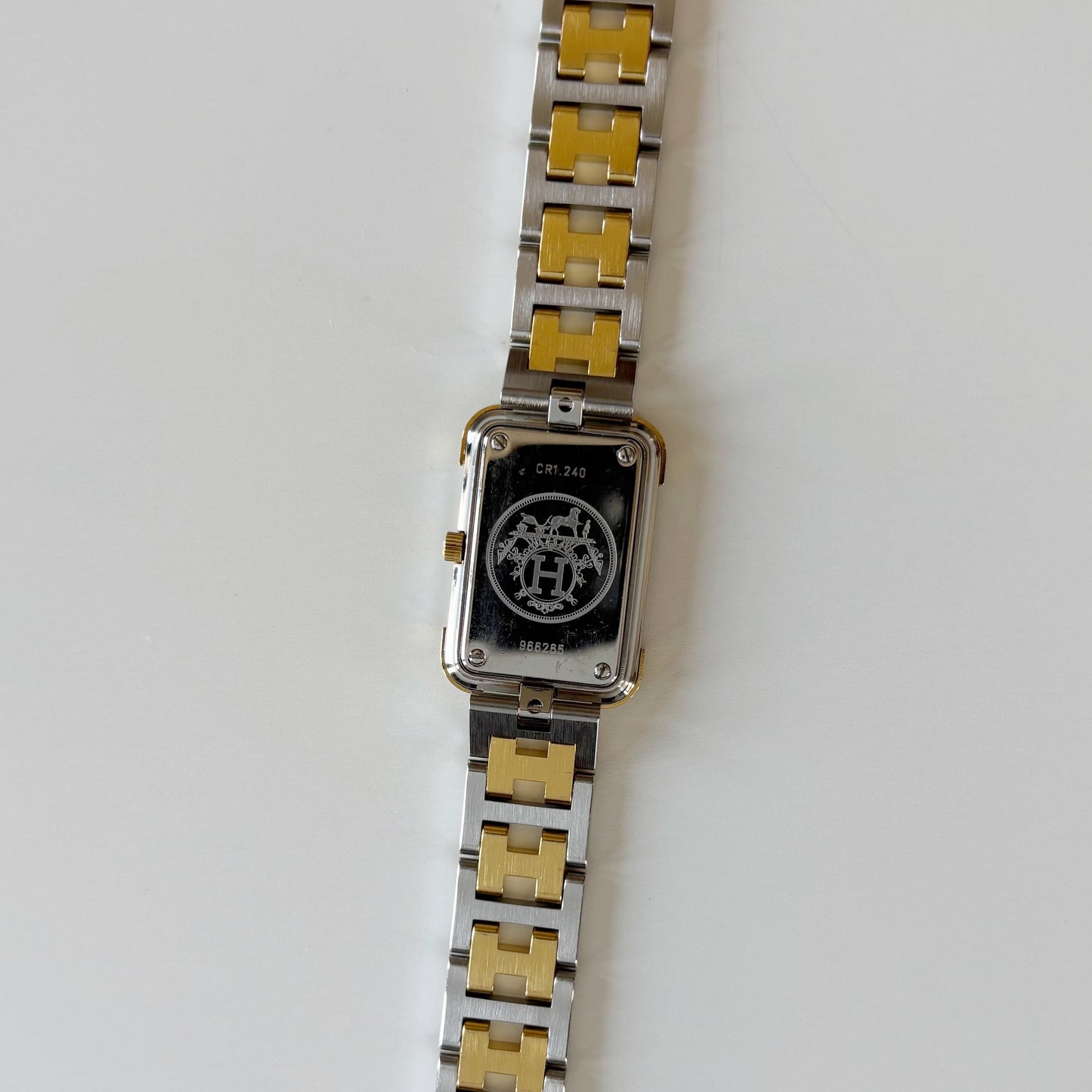 Hermes 1990s Croisier Two Tone Watch