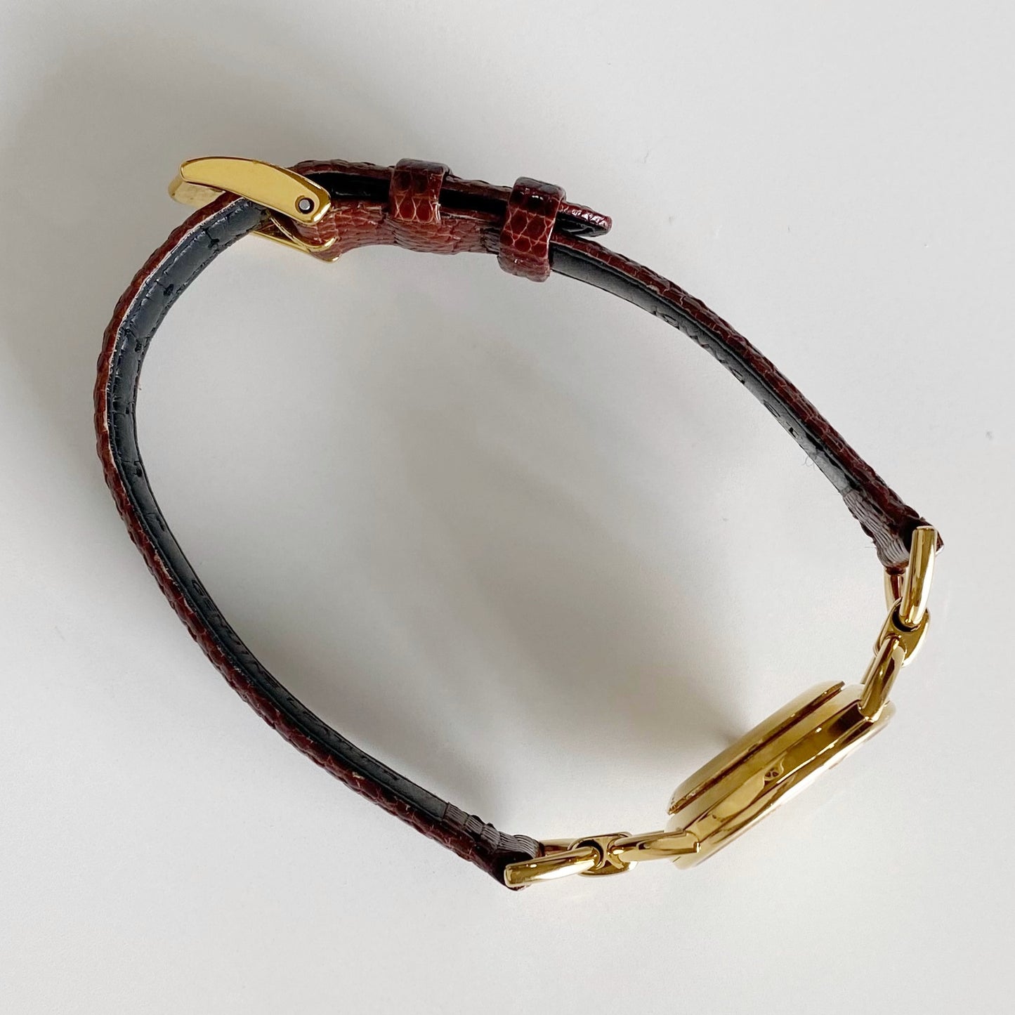 Gucci 1990s Gold Plated Horsebit Watch
