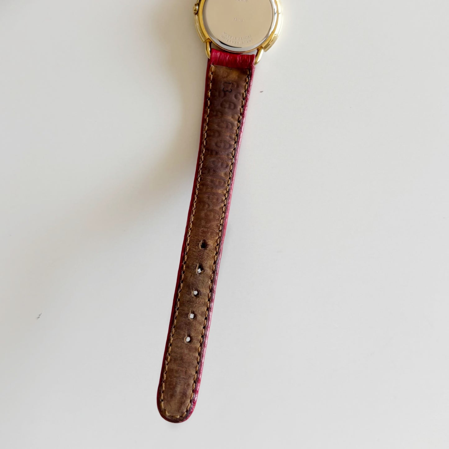 Dior 1990s CD Logo Round Dial Gold Plated Watch