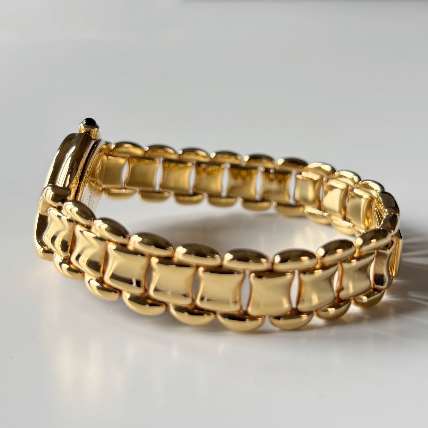 Fendi 1990s Seashell Dial Gold Plated Watch