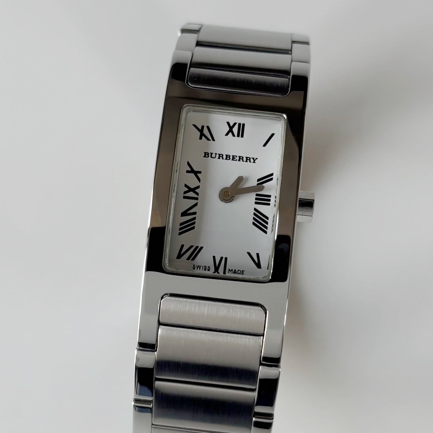 Burberry 1990s Tank Silver Watch