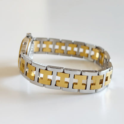 Hermes 1990s Clipper Two Tone Watch