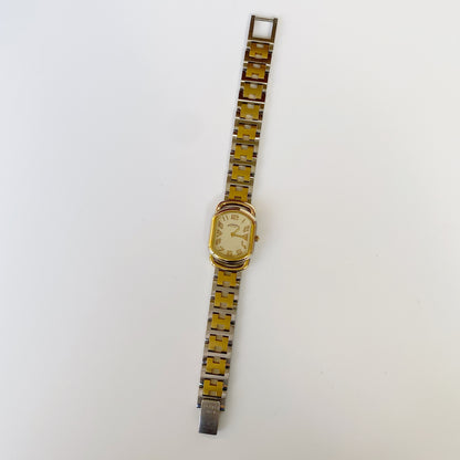 Hermes 1990s Rallye Two Tone Watch