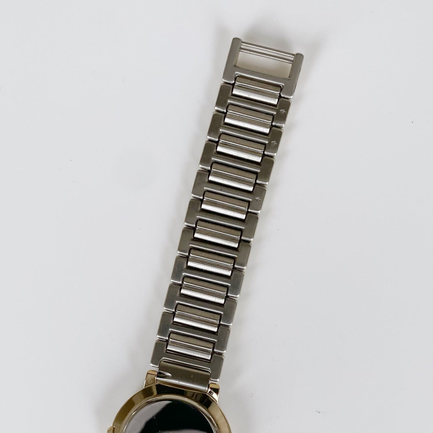 Yves Saint Laurent 1990s Black Dial Two Tone Watch