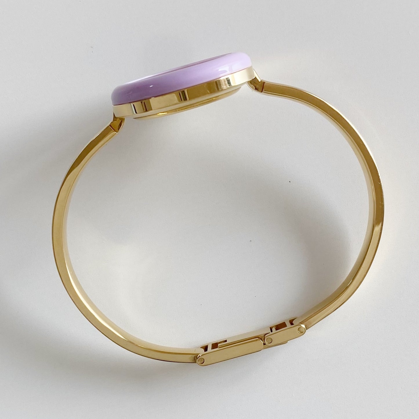 Gucci 1990s Interchangeable Bezel Gold Plated Bangle Watch with 12 bezels, case