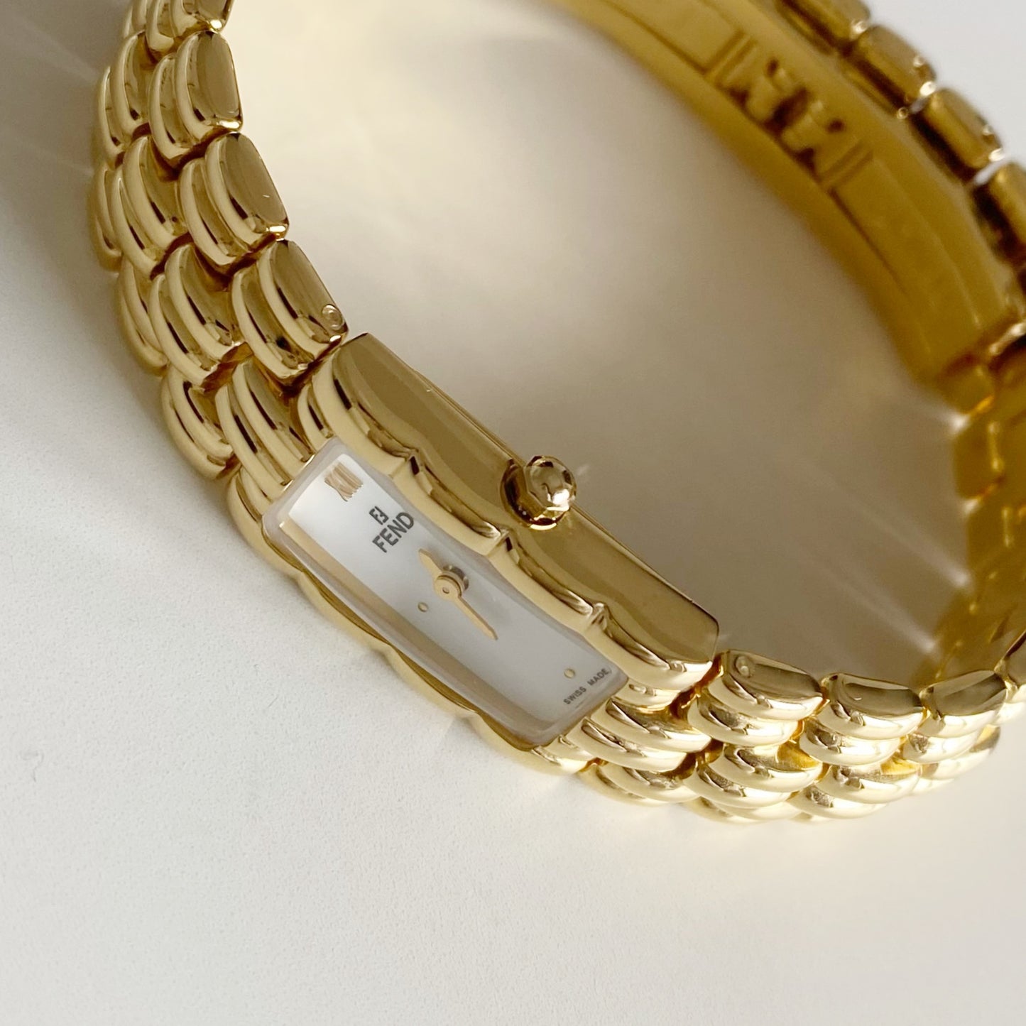 Fendi 1990s Gold Plated Watch
